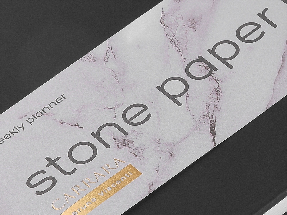 Еженедельник с каменной бумагой А5+ Carrara