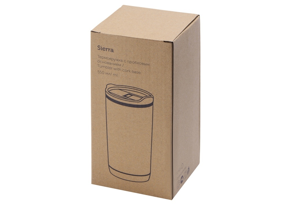 Термокружка с пробковым основанием Sierra, 550 мл