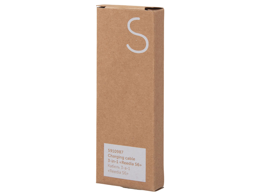 Кабель 3-в-1 с подсветкой лого Reedia S6