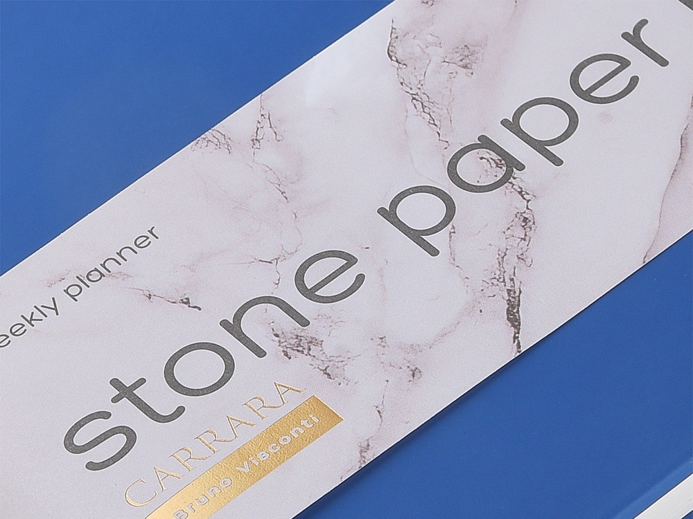 Еженедельник с каменной бумагой А5+ Carrara