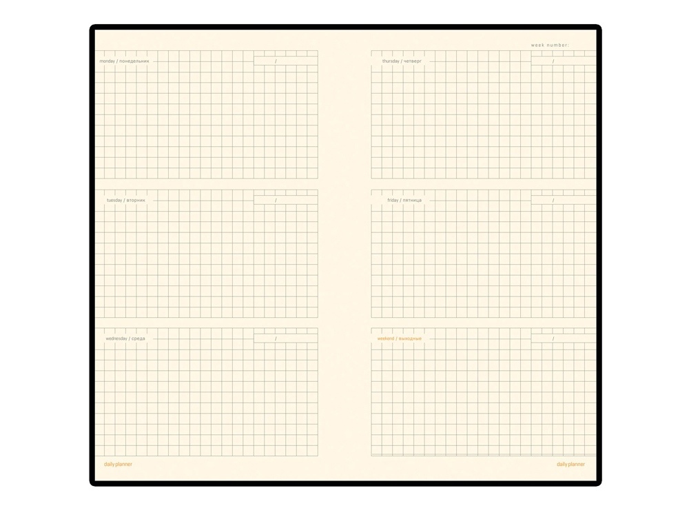 Еженедельник недатированный А6 Metropol