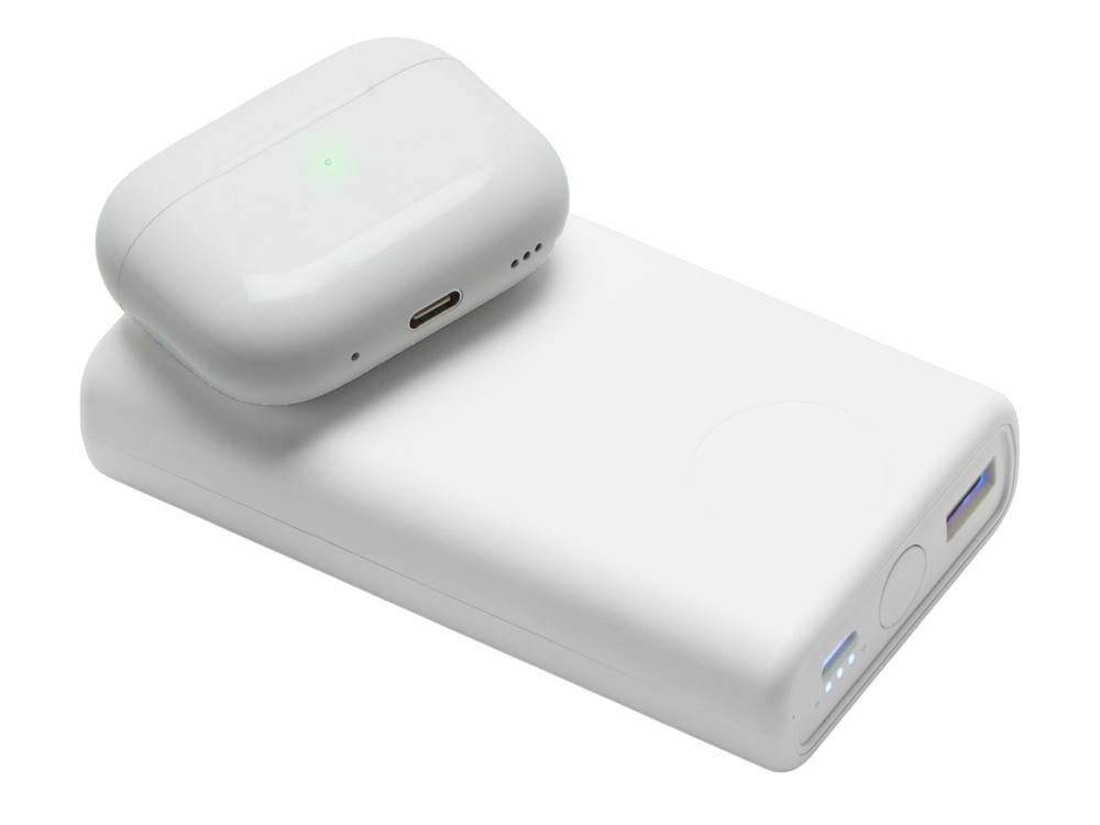 Внешний беспроводной аккумулятор 2-в-1 с функцией зарядки Apple Watch, QC/PD AtomIQ, 10000 мАч