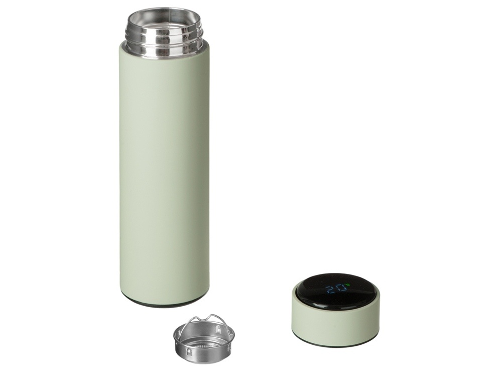 Вакуумный термос Module X с индикатором температуры и медной изоляцией, 500 мл, крафтовый тубус