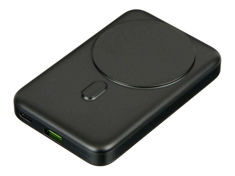 Магнитный внешний беспроводной аккумулятор GenerIQ,QC/PD, 10000 мАч