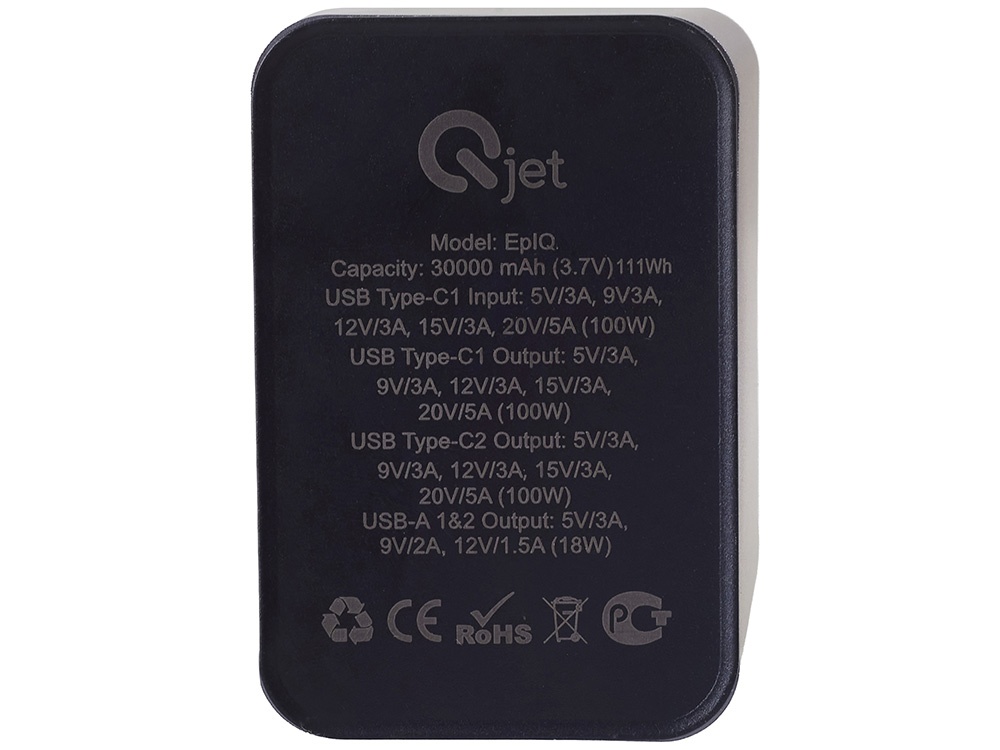 Внешний аккумулятор для ноутбуков EpIQ, 100 Вт, 30000 mAh