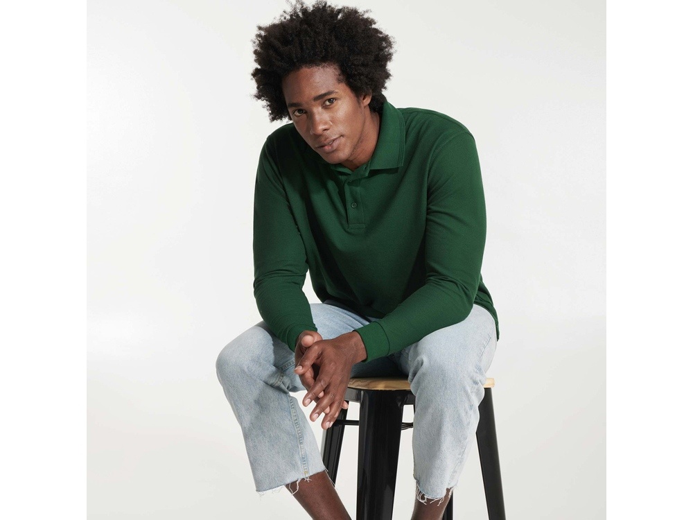 Рубашка поло Carpe мужская с длинным рукавом