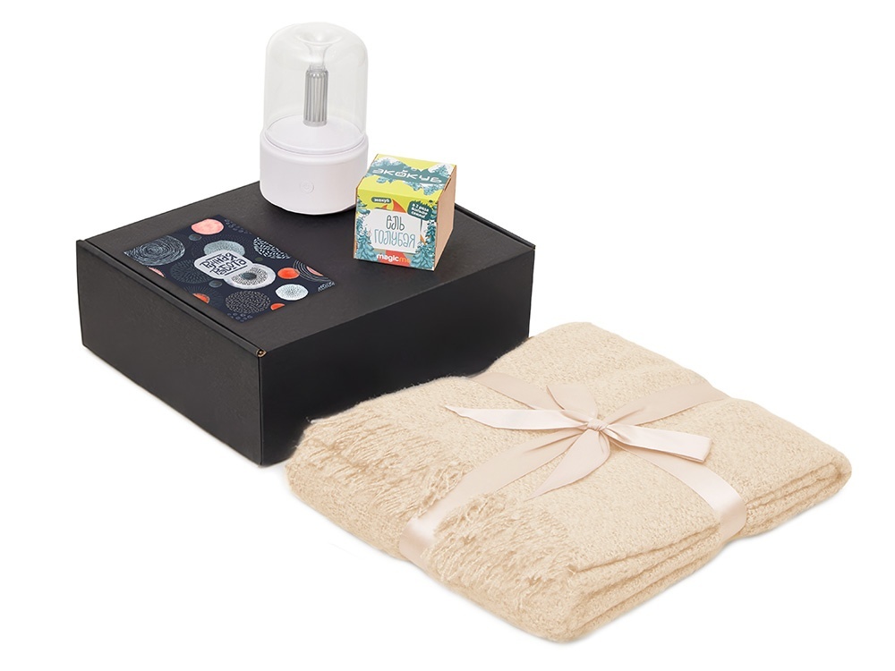 Подарочный набор Re:y. Grow с пледом, увлажнителем и набором для выращивания