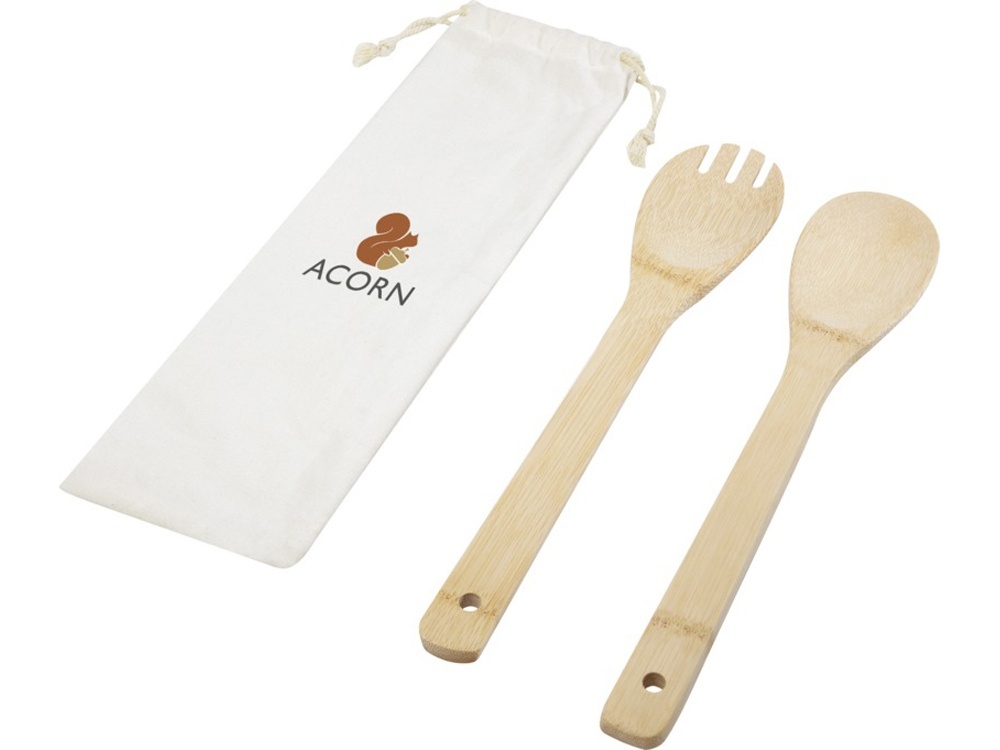 Набор из бамбуковой ложки и вилки Endiv