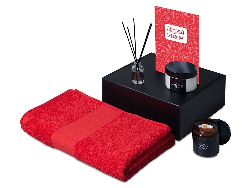 Подарочный набор Re:y. Care с полотенцем, солью для ванны и диффузором