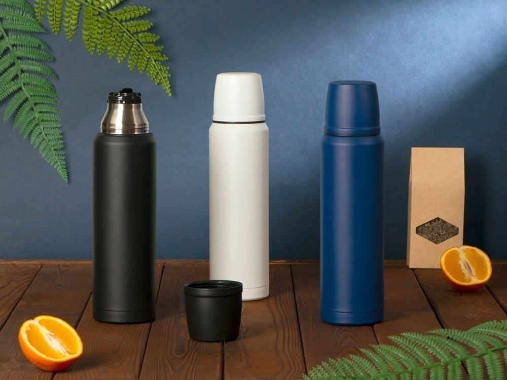 Вакуумный термос с медной изоляцией Stern, крафтовый тубус, 1000 мл