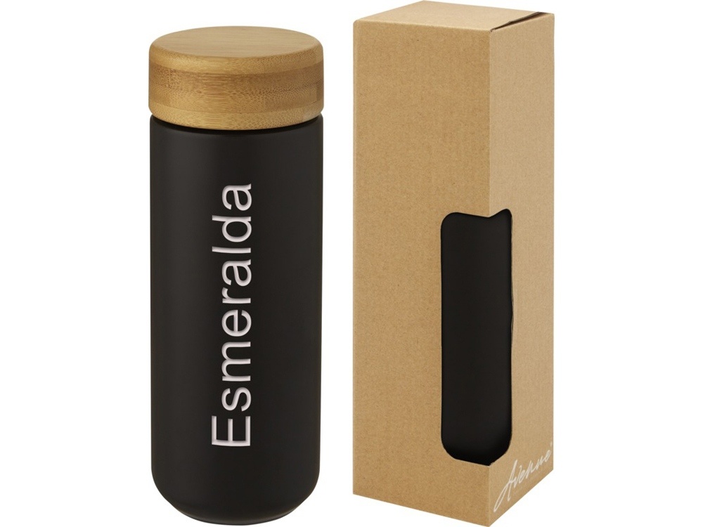 Керамическая кружка Lumi с бамбуковой крышкой