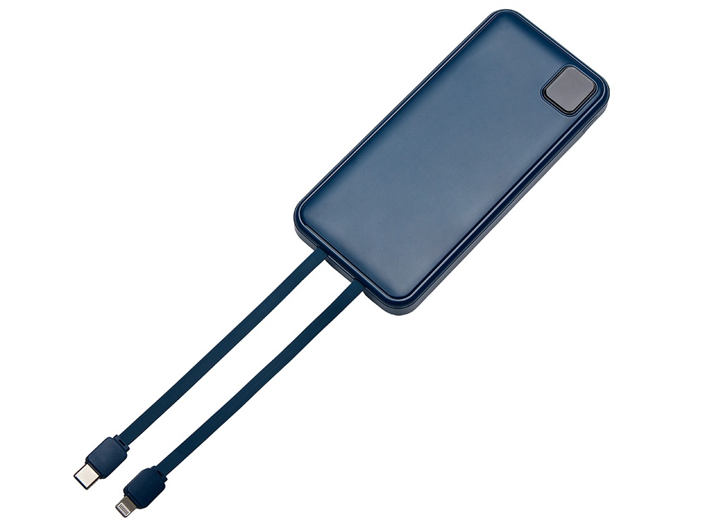 Внешний аккумулятор со встроенными кабелями Фрэйм, 10000мач